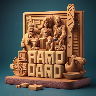 3D модель Семейная игра St Hasbro Ночная игра (STL)